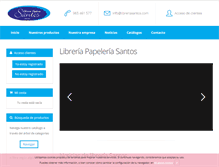 Tablet Screenshot of libreriasantos.com